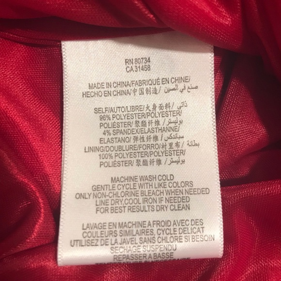 Max and Cleo Crimson Red Dress - Picture 8 of 8